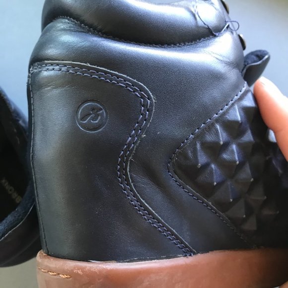 Ladies Bronx Wedge Runners Navy Blue Size 39 - Picture 6 of 8